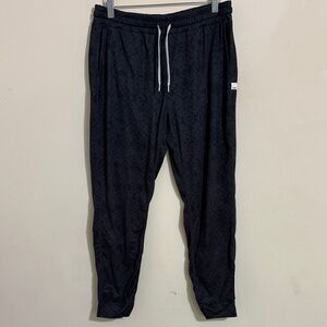 Vuori Women’s Dark Gray Printed Ankle Performance Joggers Size M Athletic Casual